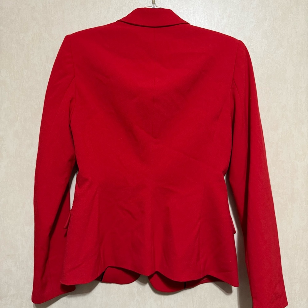 Calvin Klein Solid Red One Button Career Blazer J… - image 4